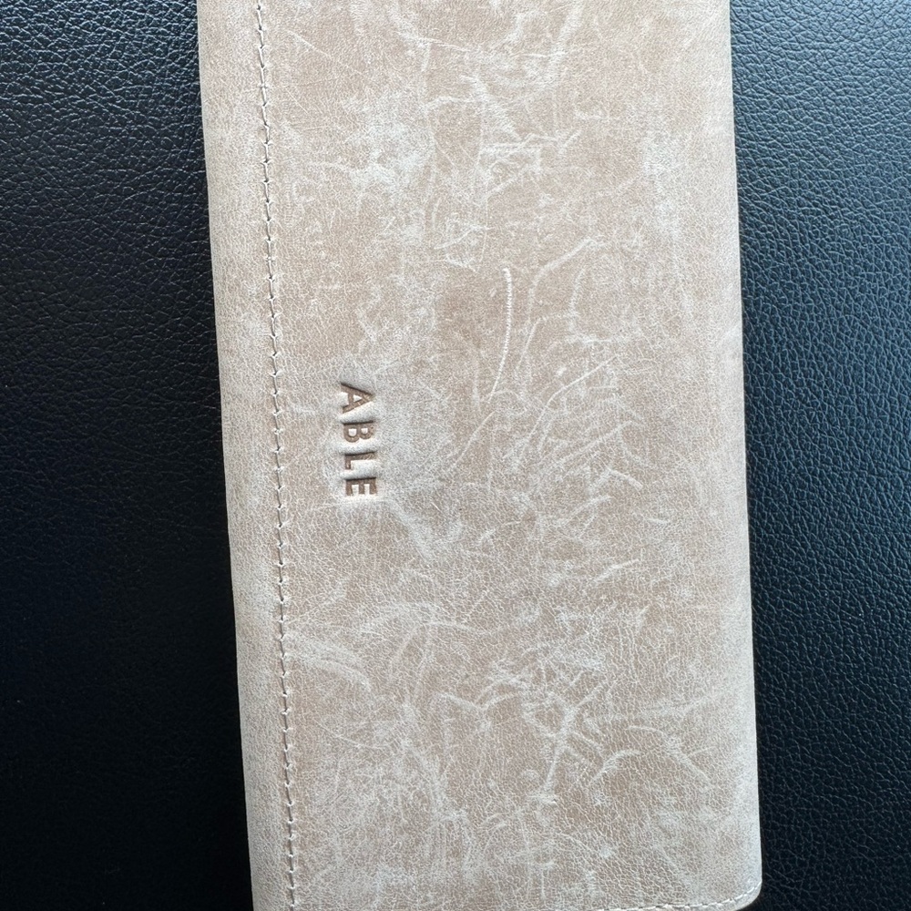 Able Taupe Leather Wallet